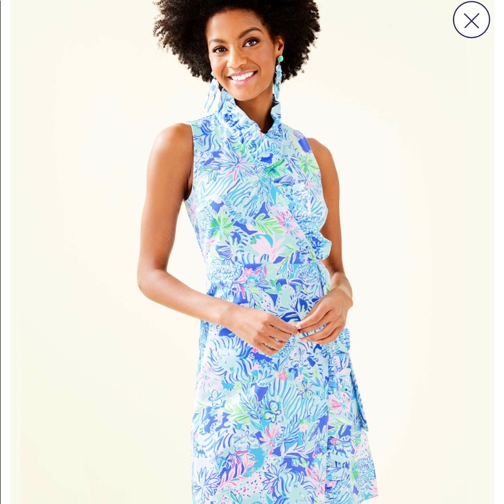 Lilly Pulitzer Romee Ruffled Wrap Dress XS